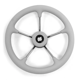 Колесо рулевое Ultraflex 350мм серое немагнитная сталь (V.70G)